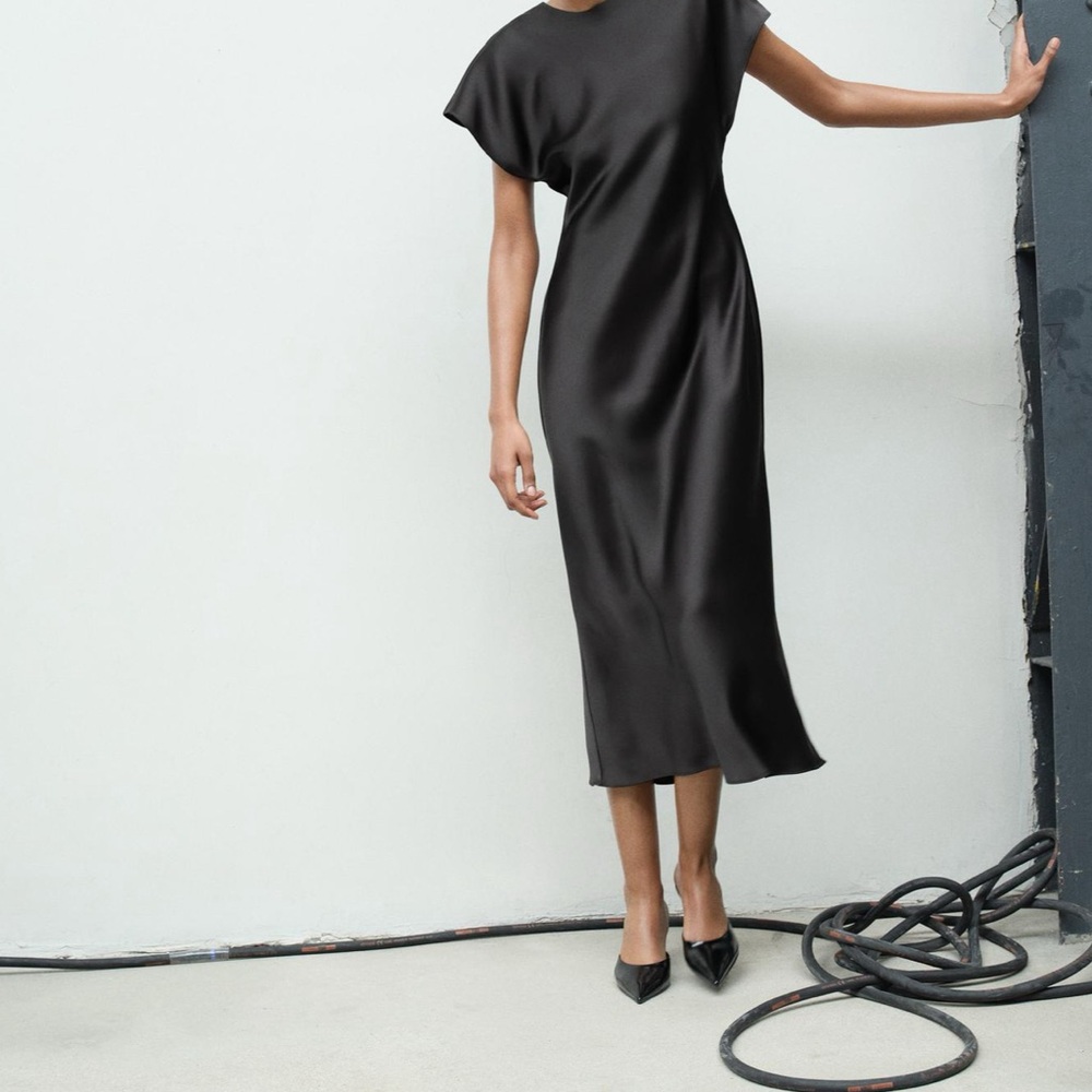 NWT Zara satin dress